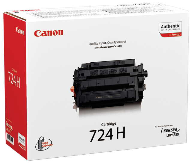 Cartouche toner Canon 724H noir