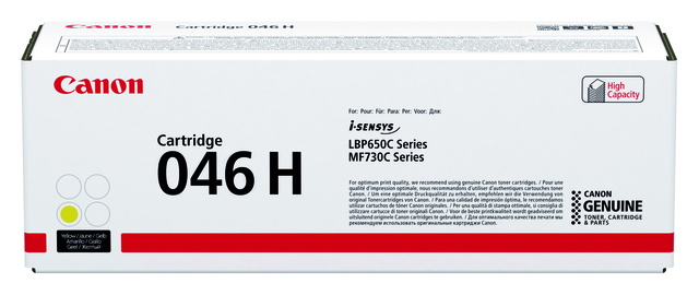 Cartouche toner Canon 046H jaune