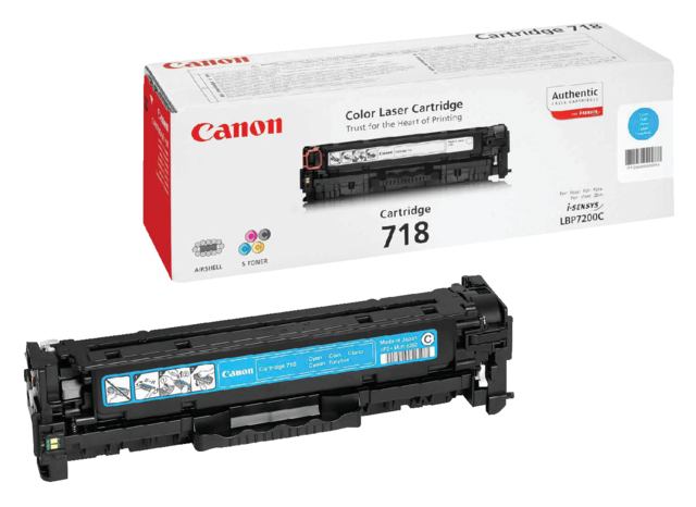 Cartouche toner Canon 718 bleu