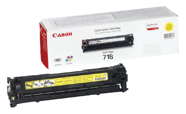 Cartouche toner Canon 718 jaune