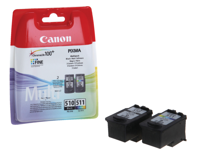 Cartouche d’encre Canon PG-510+CL-511 noir+couleur