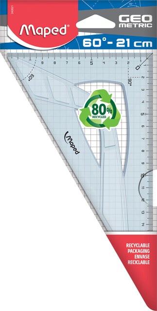 Tekendriehoek Maped Geometric 21cm 60 graden