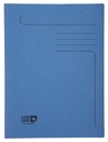 Dossiermap Exacompta Clean'Safe 2kleppen blauw 5 stuks