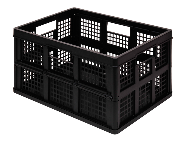 Bac de rangement Really Useful 45 litres 570x390x285mm pliable noir