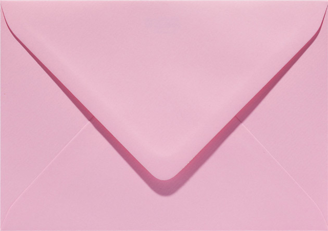 Enveloppe Papicolor EA5 156x220mm rose bébé paquet 6 pièces
