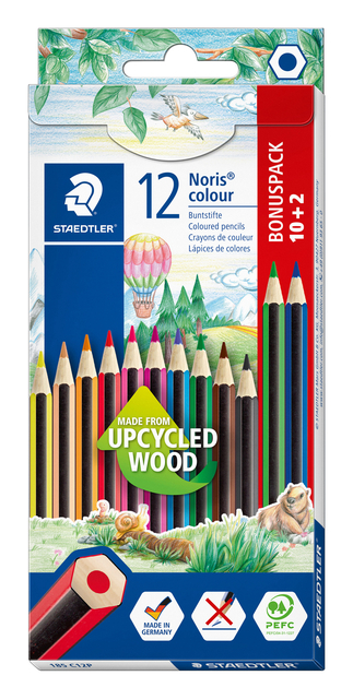 Crayon de couleur Noris 185 etui 10 + 2 couleurs gratuites
