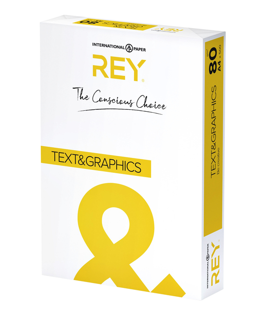 Kopieerpapier Rey Text & Graphics A4 80gr wit 500 vel