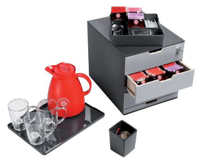 Coffee Point Box Durable 3385-58 anthracite-gris clair