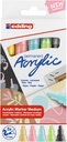 Marqueur acrylique edding e-5100 Medium Pastel assorti set 5 pièces