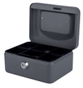 Caisse à monnaie Quantore 150x115x80mm gris