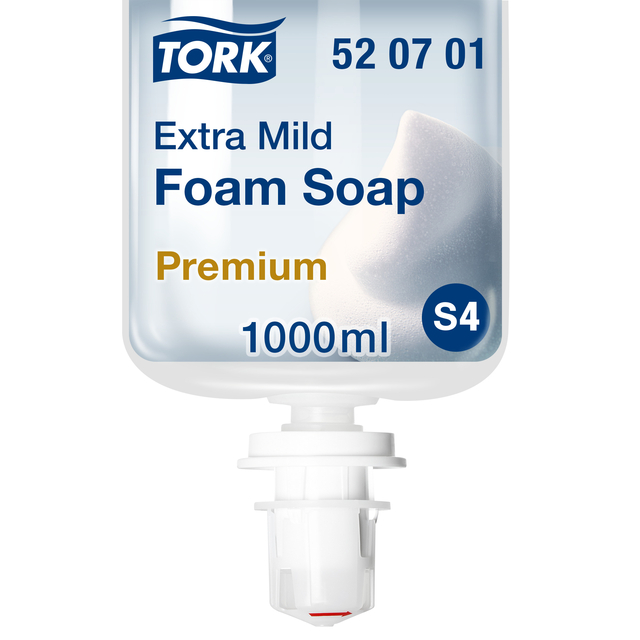 Handzeep Tork S4 Premium schuim 1000ml gevoelige huid 520701