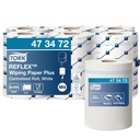 Poetspapier Tork M4 Reflex Plus Advanced 2-laags 450 vel wit 473472