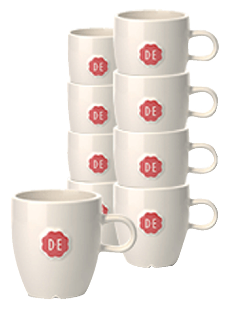 Kopje Douwe Egberts Lungo 180ml wit