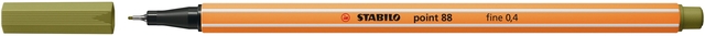 Fineliner STABILO point 88/37 fijn moddergroen