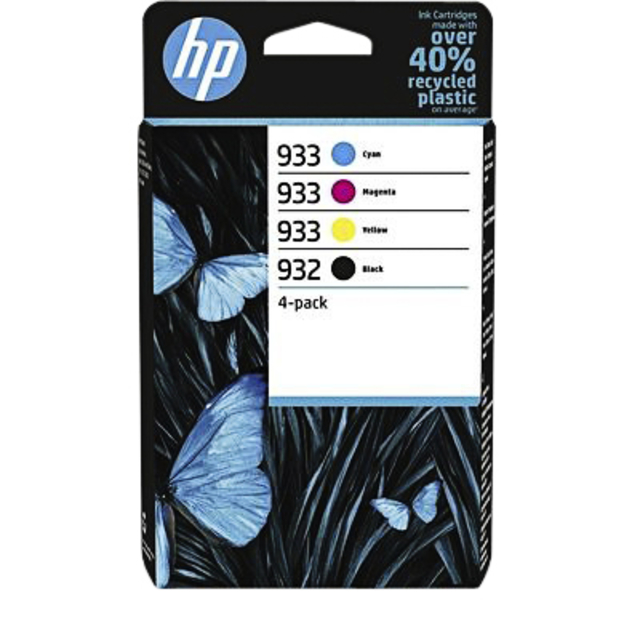 Inktcartridge HP 6ZC71AE 932 933 zwart + 3 kleuren