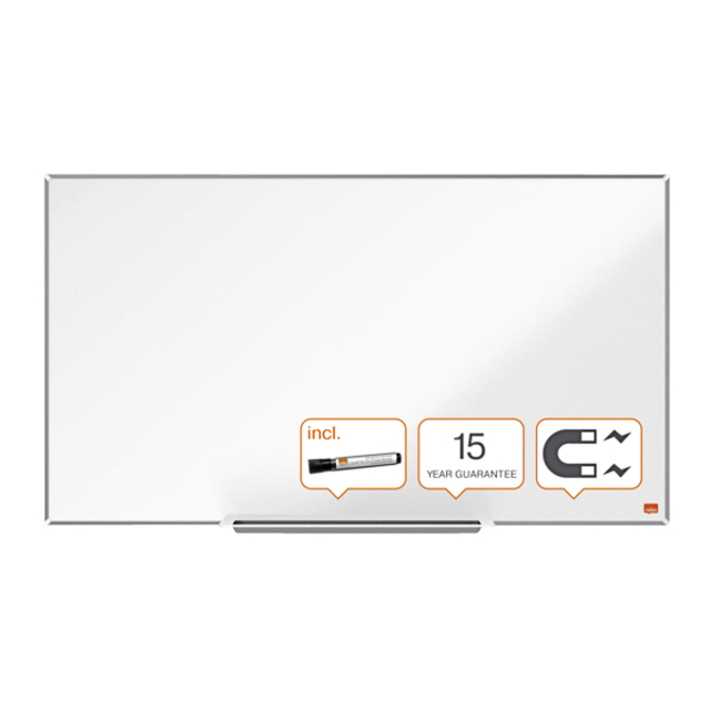 Whiteboard Nobo Impression Pro Widescreen 50x89cm staal