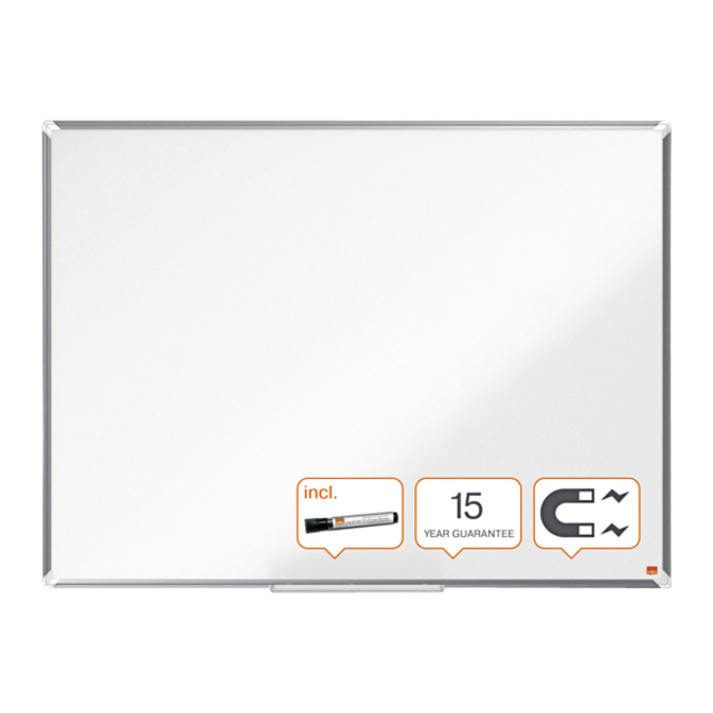 Whiteboard Nobo Premium Plus 90x120cm staal