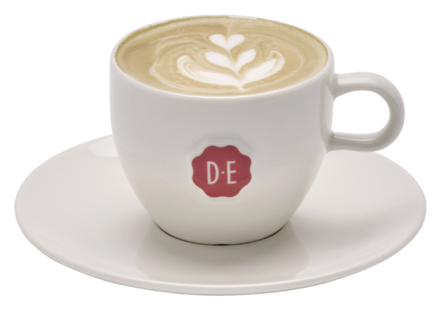 Kopje Douwe Egberts cappuccino 180ml wit 12 stuks