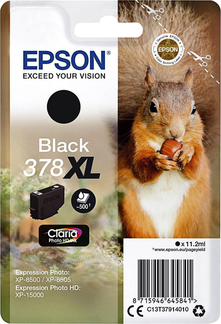 Cartouche d''encre Epson 378XL T3794 noir