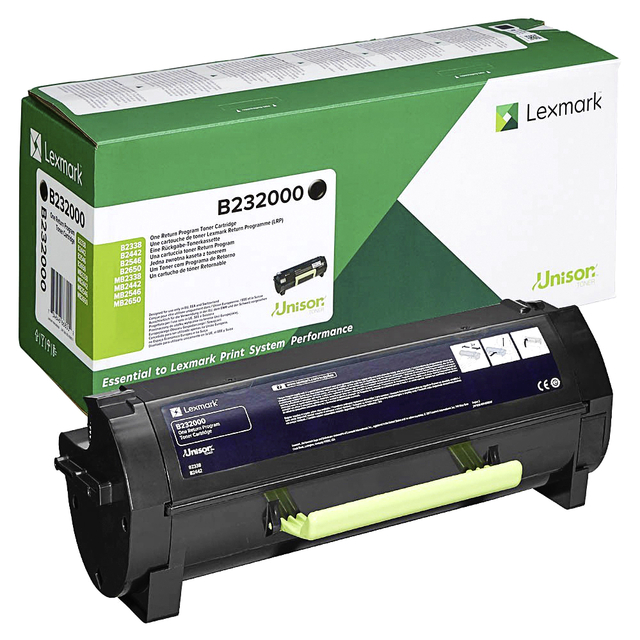 Tonercartridge Lexmark B232000 zwart