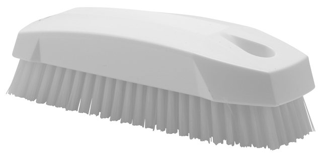 Brosse à ongles Vikan dure 130mm blanc