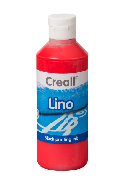 Peinture linoleum Creall rouge clair 250ml