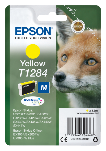 Inktcartridge Epson T1284 geel