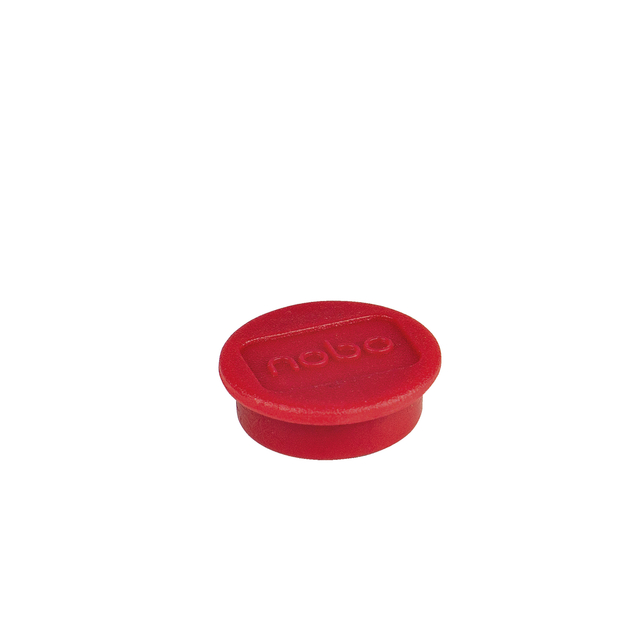 Magneet Nobo 13mm 100gr rood 10 stuks