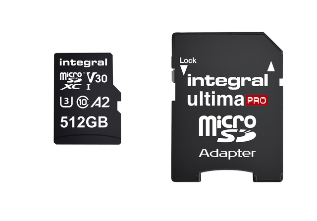 Carte mémoire Integral micro SDXC 512Go