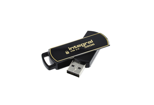 Clé USB 3.0 Integral Secure 360 USB-A 32Go noir