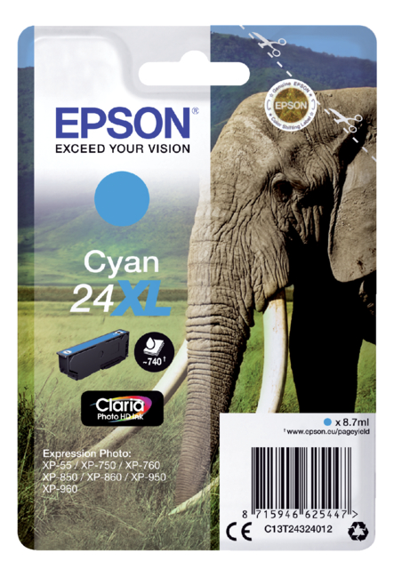 Inktcartridge Epson 24XL T2432 blauw