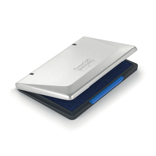 Tampon encreur Trodat 9072M métal 110x70mm bleu