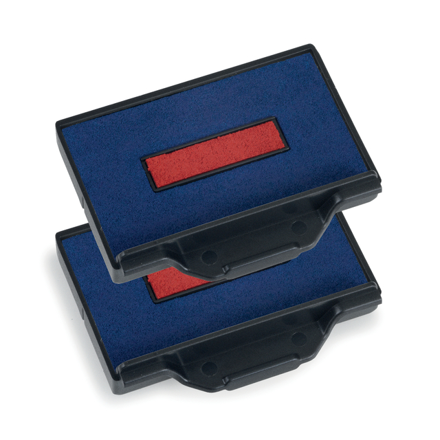 Cassette d'encrage Trodat Professional 6/53/2 2 pièces bleu et rouge