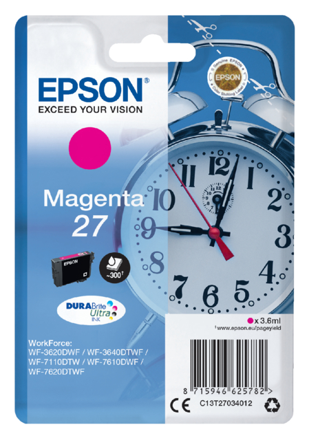 Inktcartridge Epson 27 T2703 rood