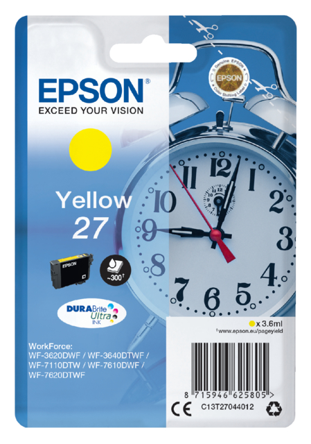 Inktcartridge Epson 27 T2704 geel