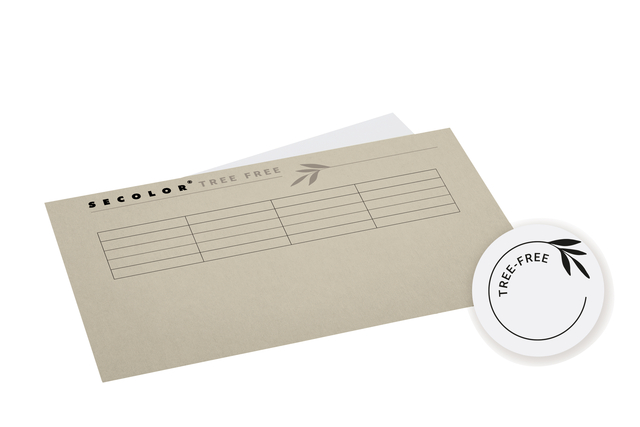 Vouwmap Djois Tree-Free folio gelijk 226gr grijs