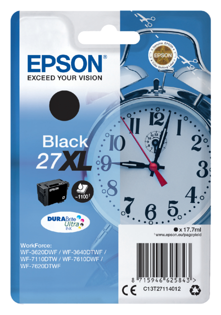 Cartouche d’encre Epson 27XL T2711 noir