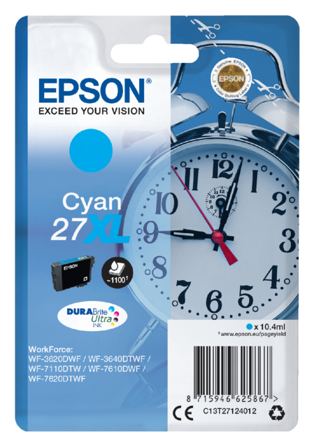 Cartouche d’encre Epson 27XL T2712 bleu