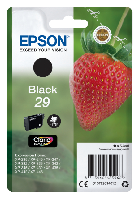 Cartouche d’encre Epson 29 T2981 noir