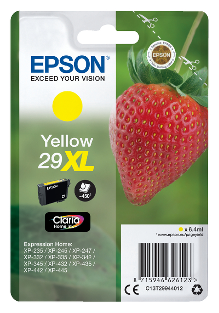 Cartouche d’encre Epson 29XL T2994 jaune