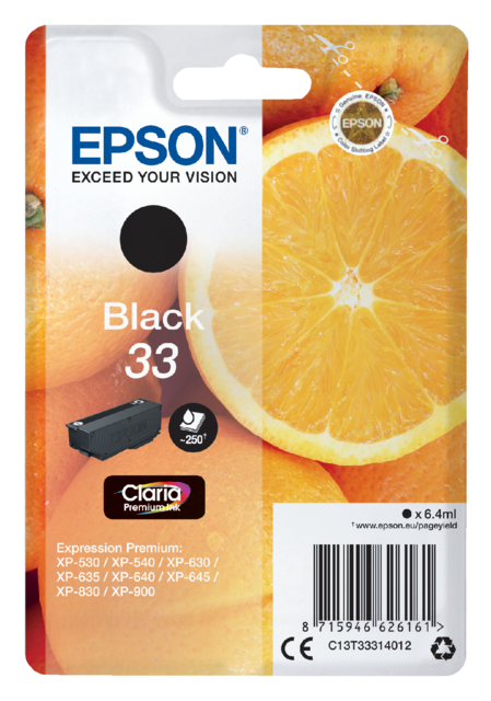 Cartouche d’encre Epson 33 T3331 noir