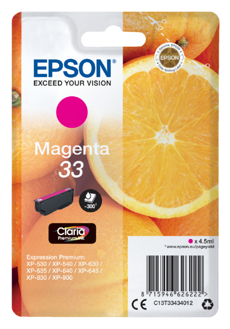 Cartouche d’encre Epson 33 T3343 rouge