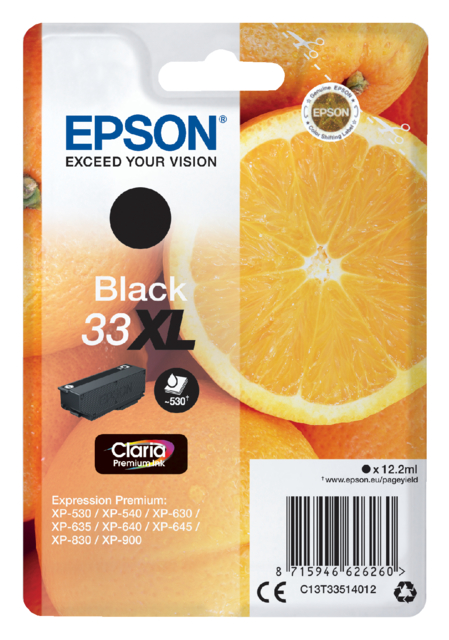 Inktcartridge Epson 33XL T3351 zwart