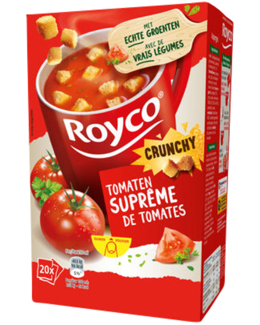 Soupe Royco Suprême de tomates avec croutons 20 zachets