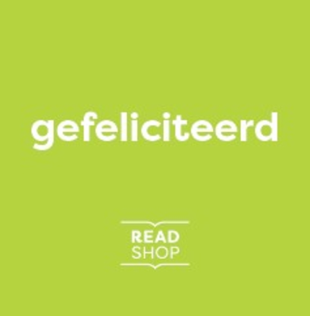 Autocollant "Gefeliciteerd"