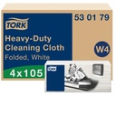 Reinigingsdoek Tork W4 Premium Heavy-Duty gevouwen 1-laags 4x105 vel wit 530179