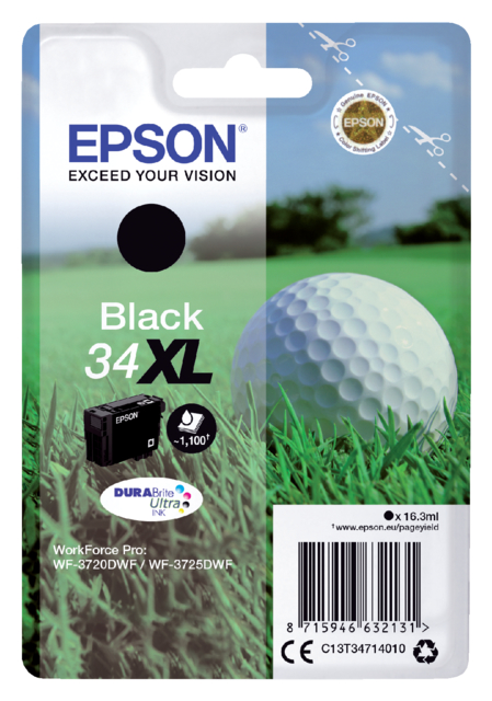 Inktcartridge Epson 34XL T3471 zwart