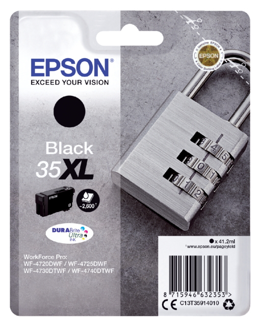 Cartouche d'encre Epson 35XL T3591 noir