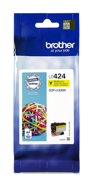 Inktcartridge Brother LC-424Y geel