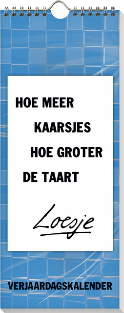 Verjaardagskalender Loesje 6 32x13cm